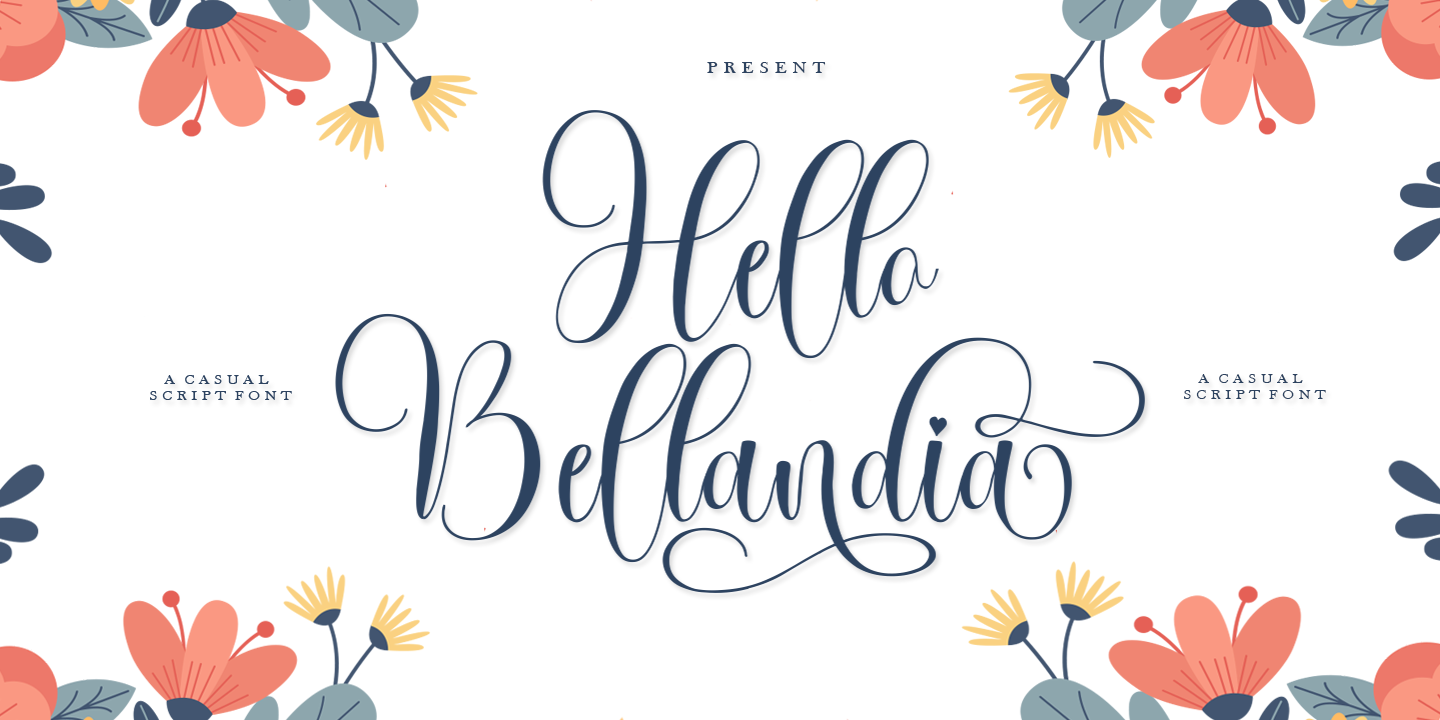 Example font Hello Bellandia #1